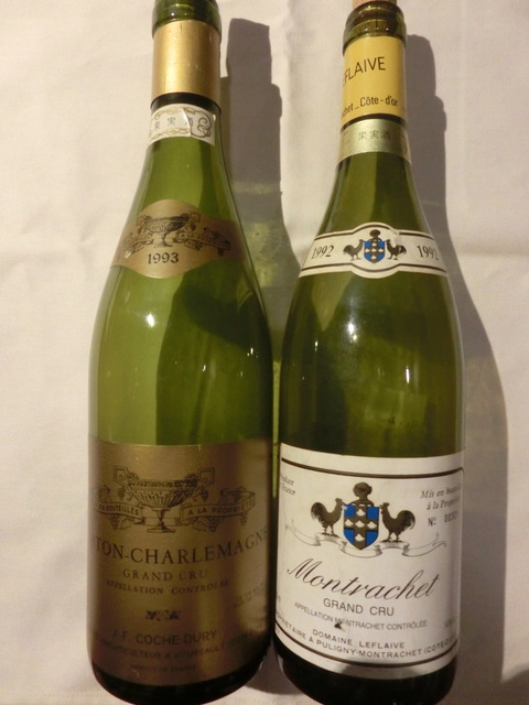 コシュデュリ93年コルトンシャルルマーニュ Vs ルフレーヴ92年モンラッシェ Coche Dury 93corton Charlemagne Vs Leflaive 92montrachet フランスワインに魅せられて